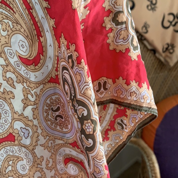 Boho silk top coverup - Picture 3 of 5